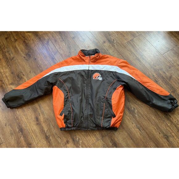 Cleveland Browns NFL Winter Zip Up Jacket size Large - Picture 1 of 11